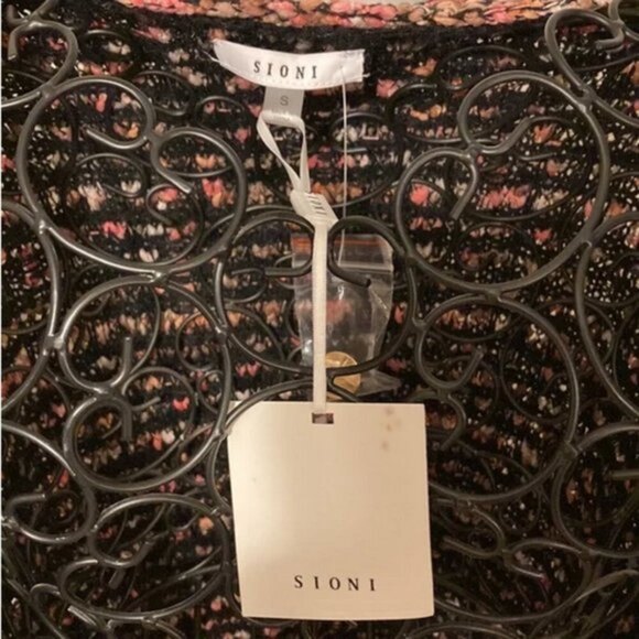 Multicolor Sioni Chanel-Style Long Sleeve Knit Cardigan Sweater (NWT) - Picture 4 of 8